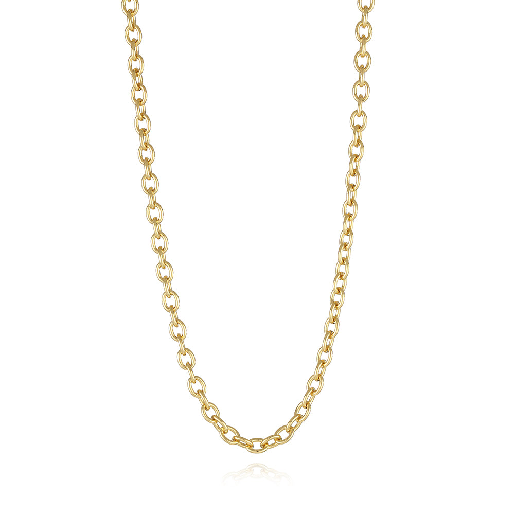Golden Cable Link Necklace - 18k Gold Plated