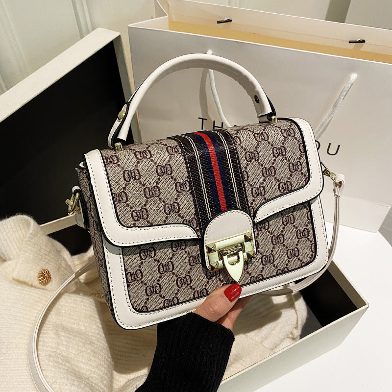 Women's Fashion Retro Printed Western Style Broadband Small Square Bags