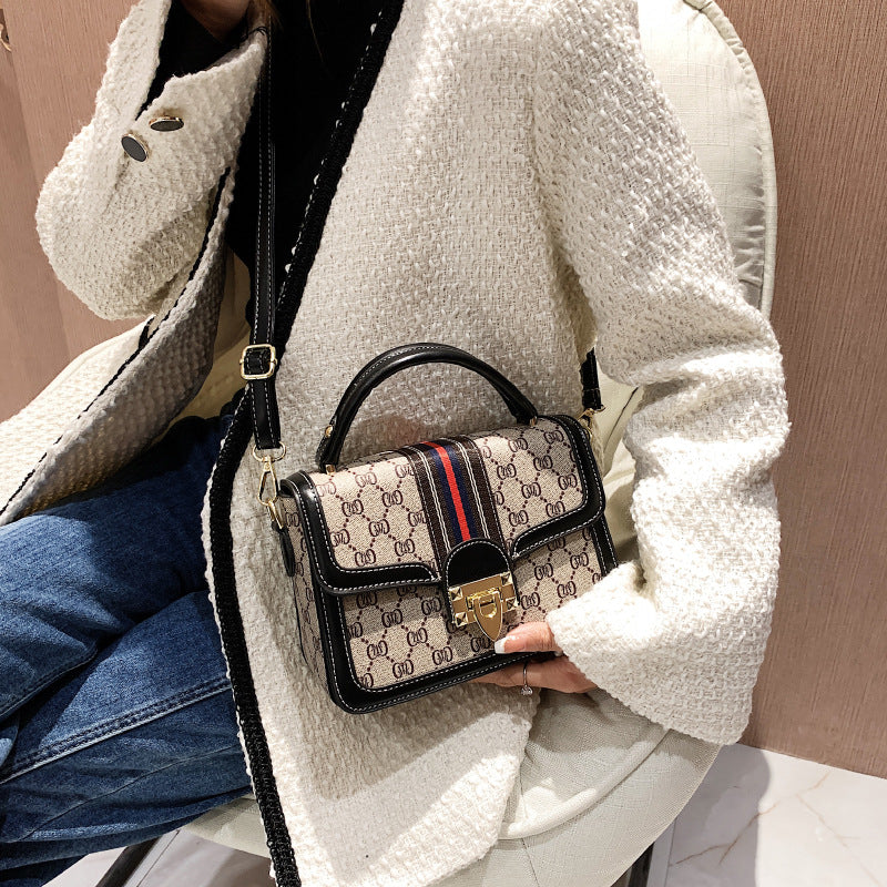 Women's Fashion Retro Printed Western Style Broadband Small Square Bags