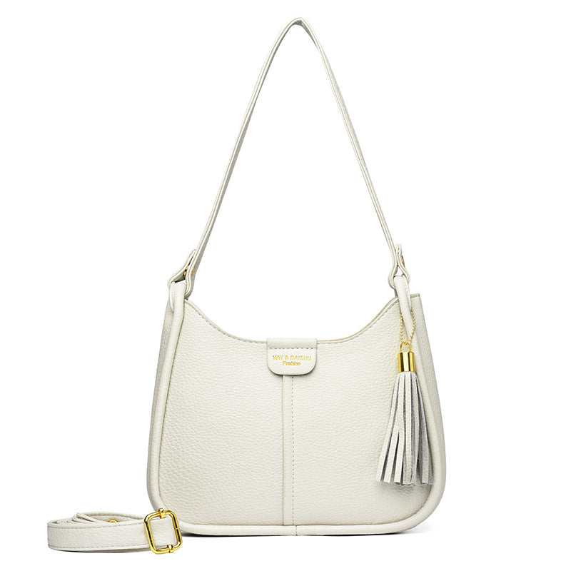 Women's Fashion Underarm Commute Texture Western Style Shoulder Bags