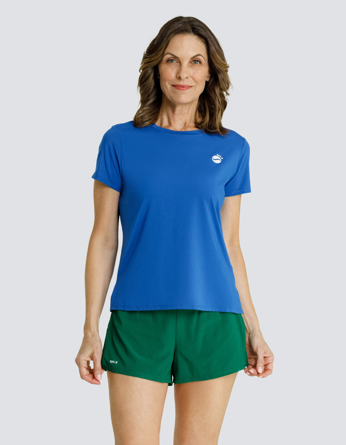 BIJOU BOXY SHORT SLEEVE TOP - MONACO BLUE