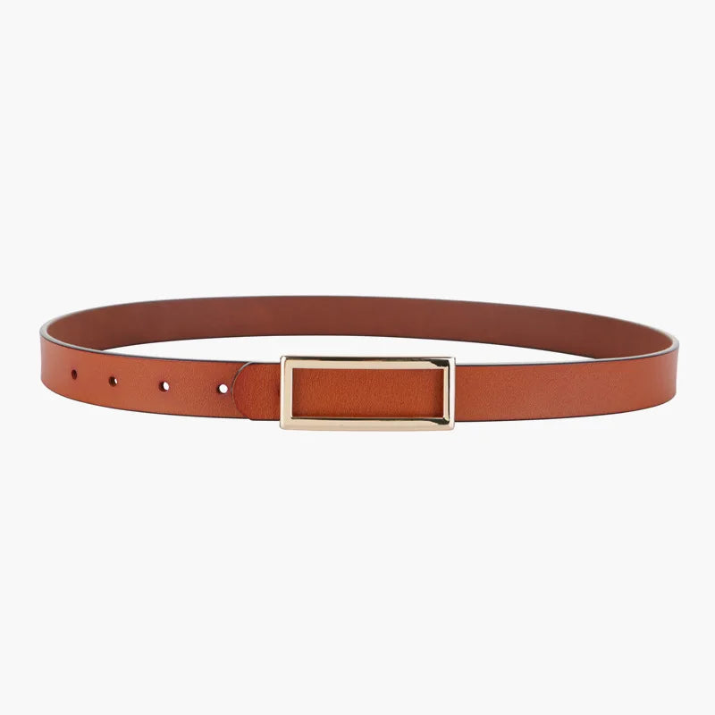 Genuine Leather Belts Metal Buckle