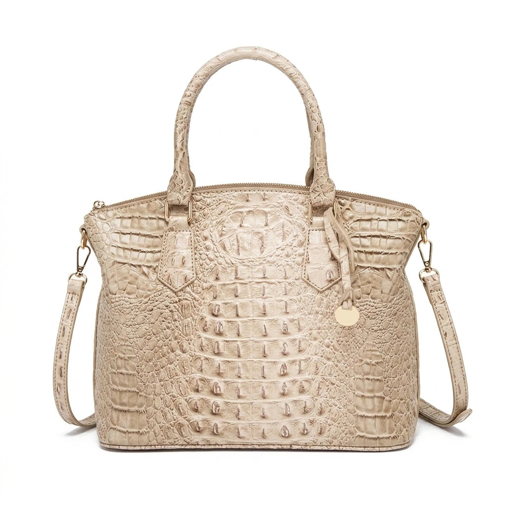 Embossed Dome Tote Bag for Women