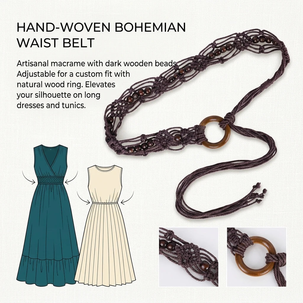 Bohemian Woven Belt Handcrafted