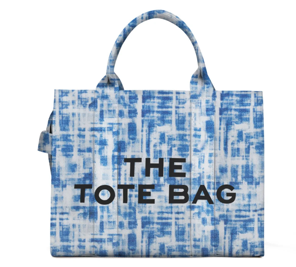 Denim Canvas Tote Bag