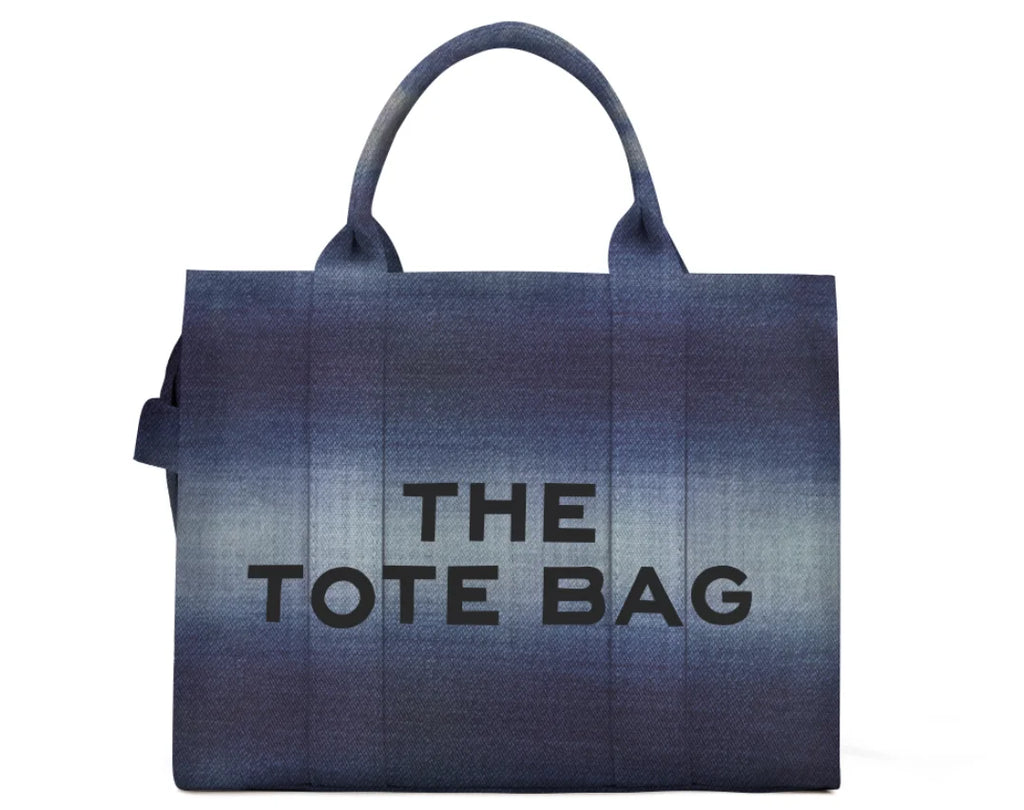 Denim Canvas Tote Bag
