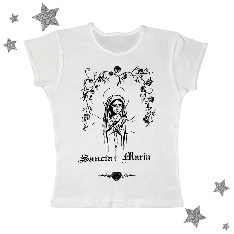 Vintage Y2K Gothic Corset Crop Tank Top