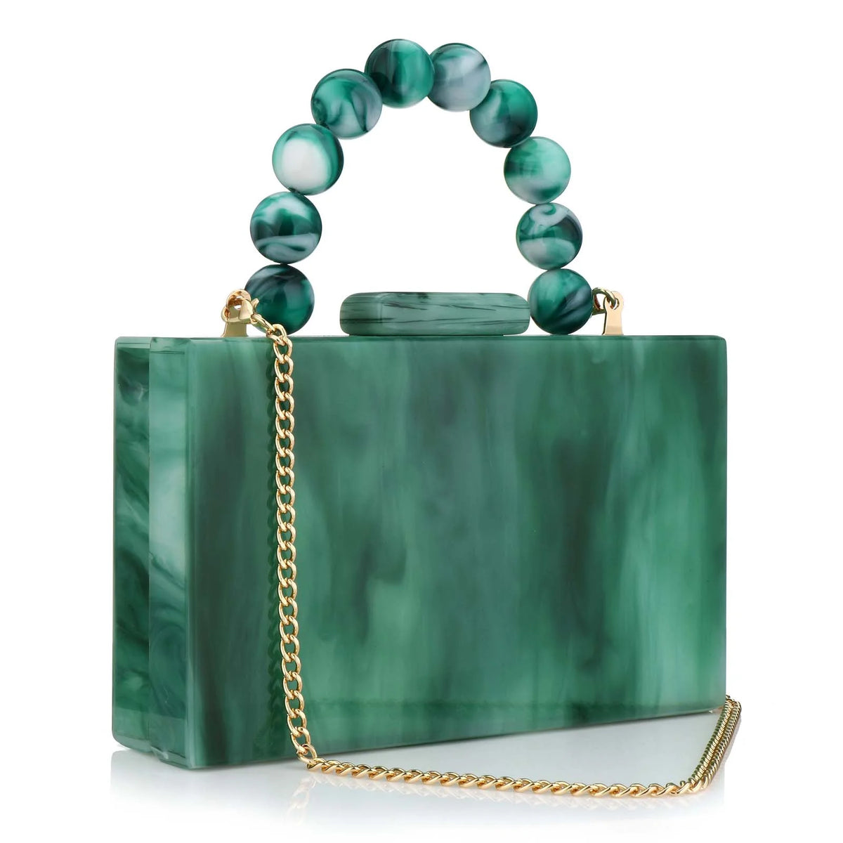 Beading Handbag Marble Acrylic