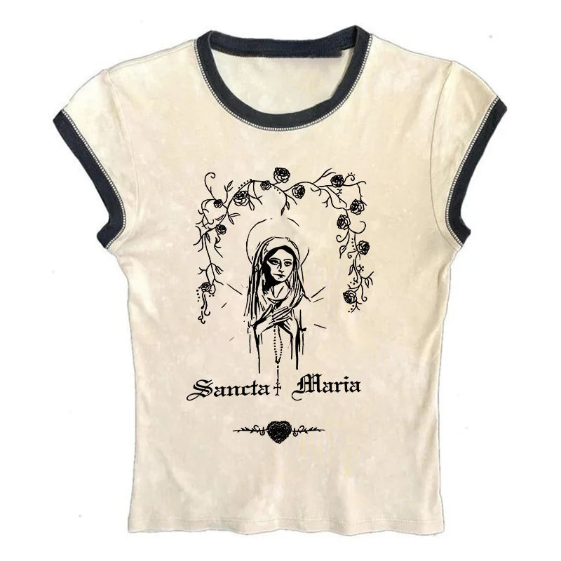 Vintage Y2K Gothic Corset Crop Tank Top