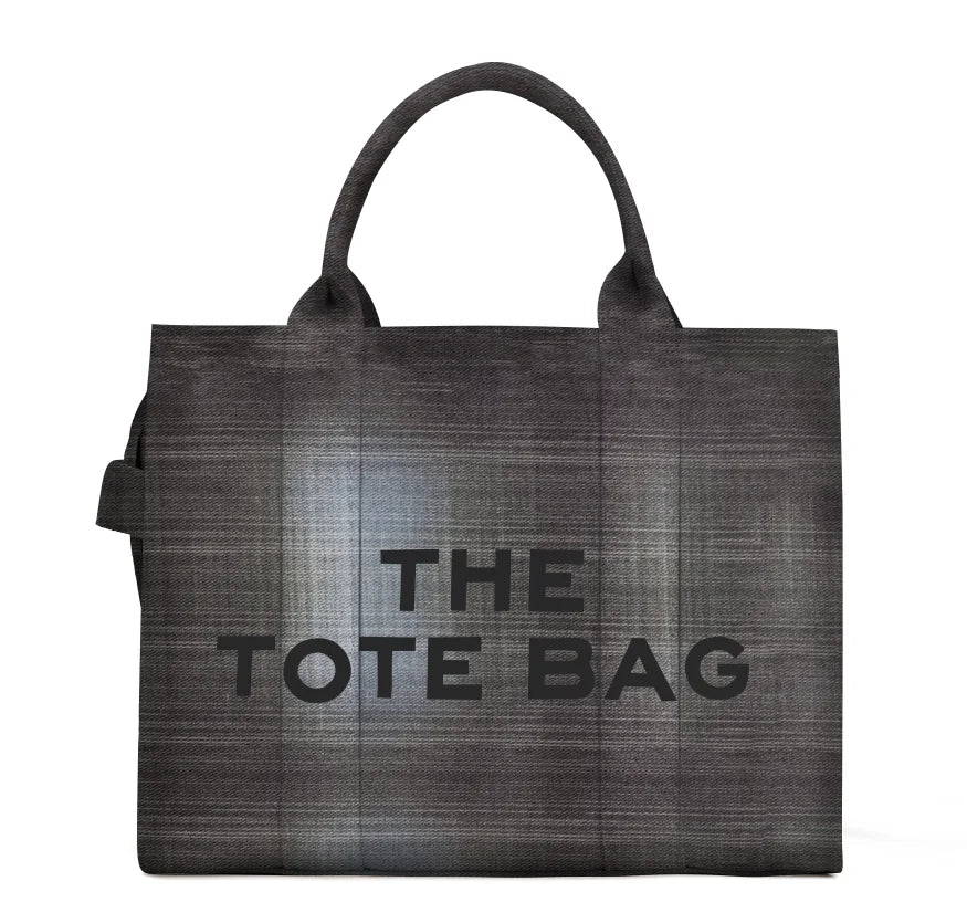 Denim Canvas Tote Bag