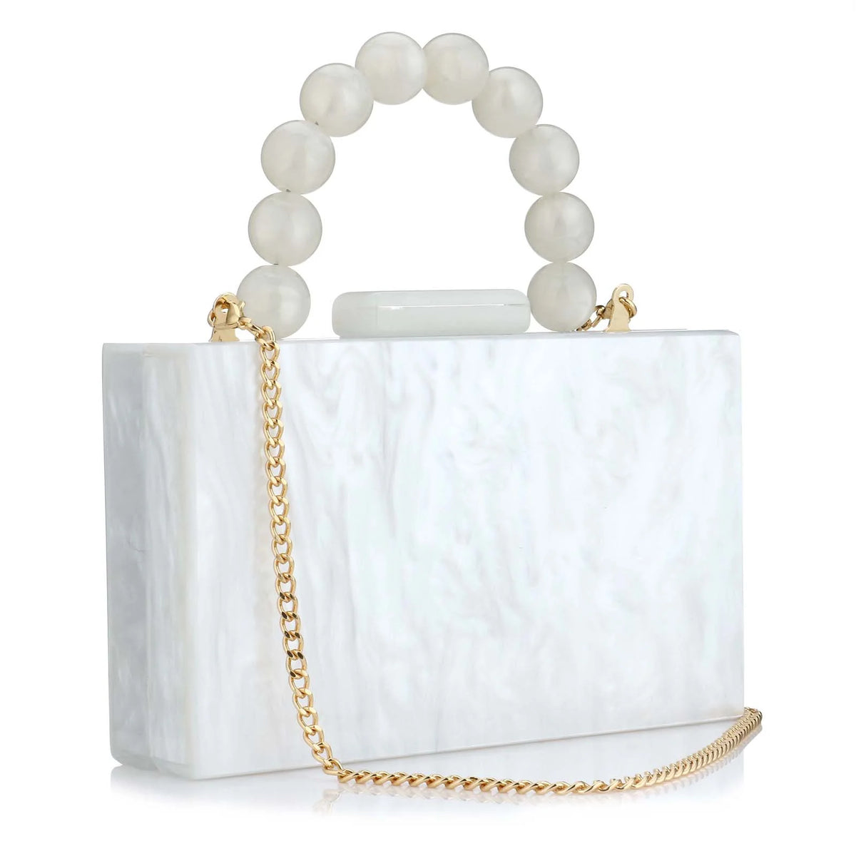 Beading Handbag Marble Acrylic
