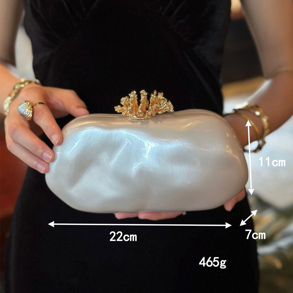 Flower Shell Evening Bag