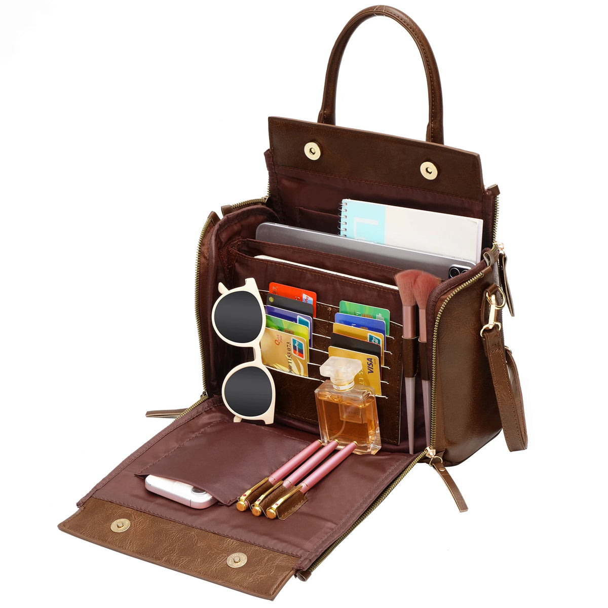 Retro PU Leather Handbag