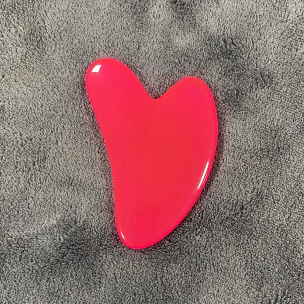 Gua Sha Massage Stone for Face Rose Pink