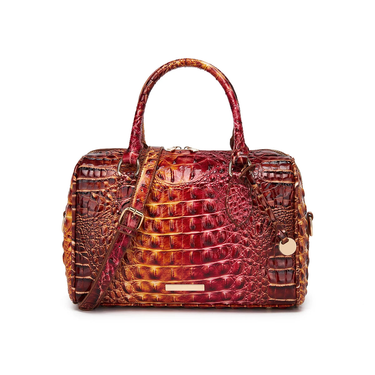 Gradient Embossed Duffle Bag