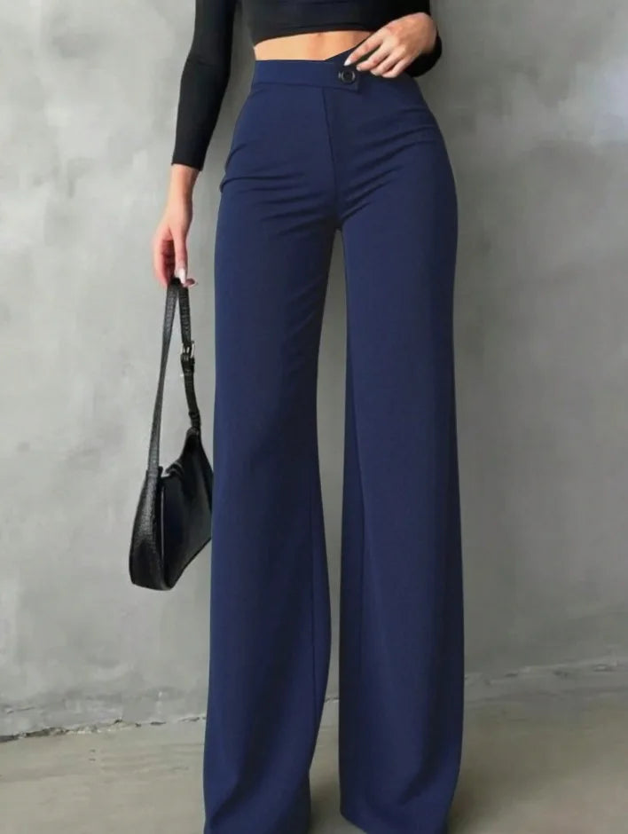 Women Old Money High Waist Wide Leg Pants