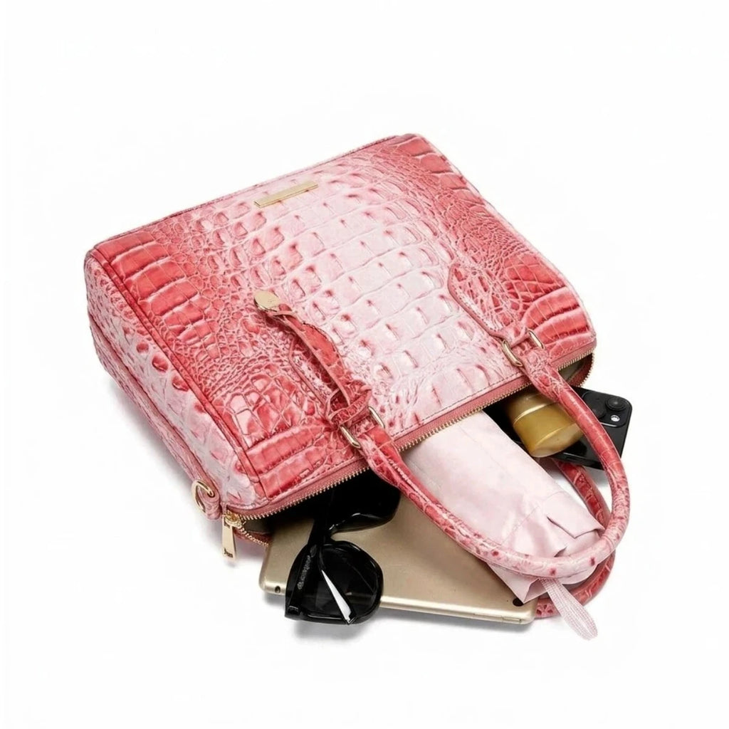 Embossed Dome Tote Bag for Women