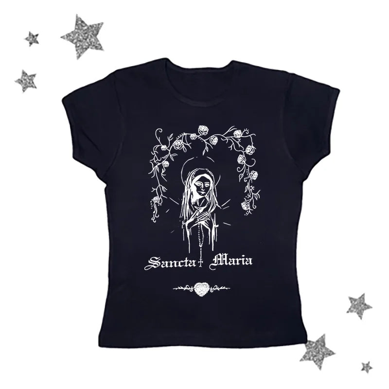 Vintage Y2K Gothic Corset Crop Tank Top