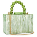 Beading Handbag Marble Acrylic