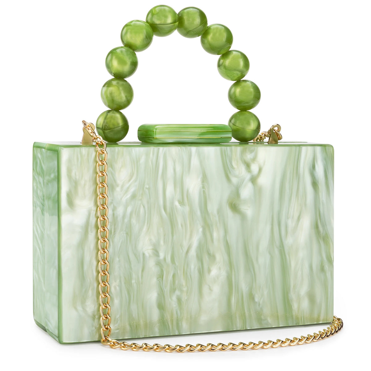 Beading Handbag Marble Acrylic