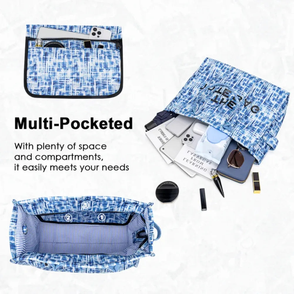 Denim Canvas Tote Bag