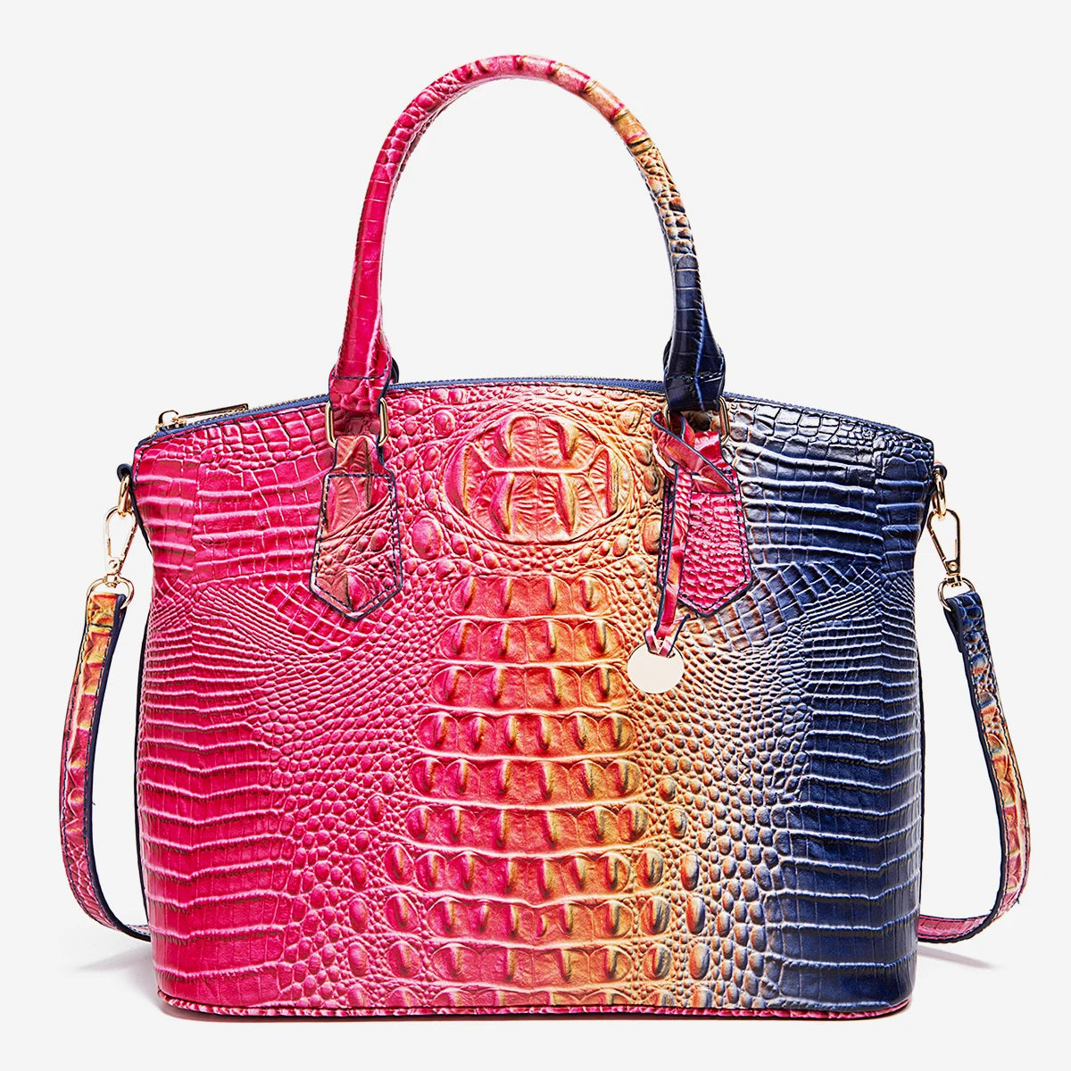 Embossed Dome Tote Bag for Women