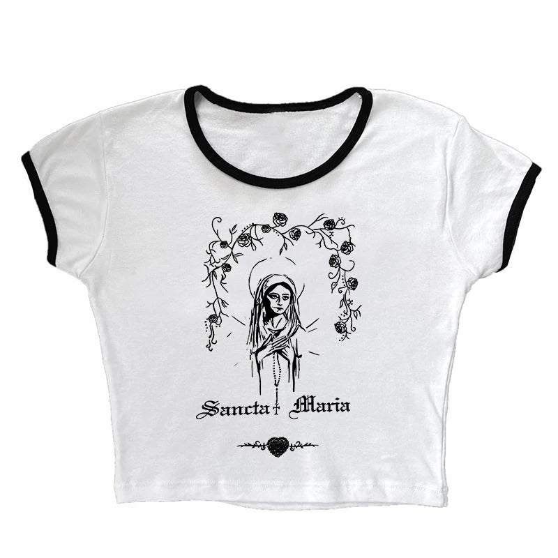 Vintage Y2K Gothic Corset Crop Tank Top