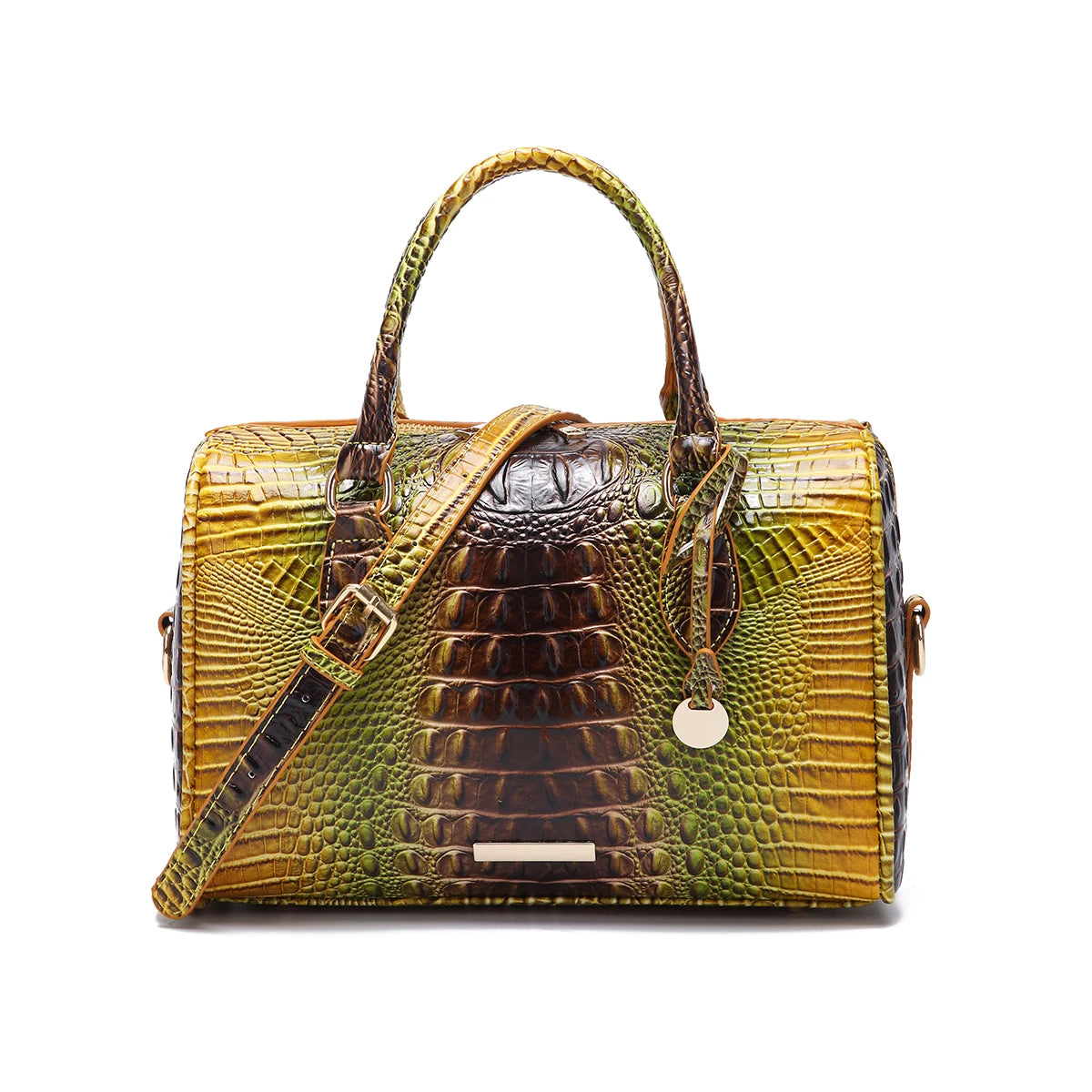 Gradient Embossed Duffle Bag