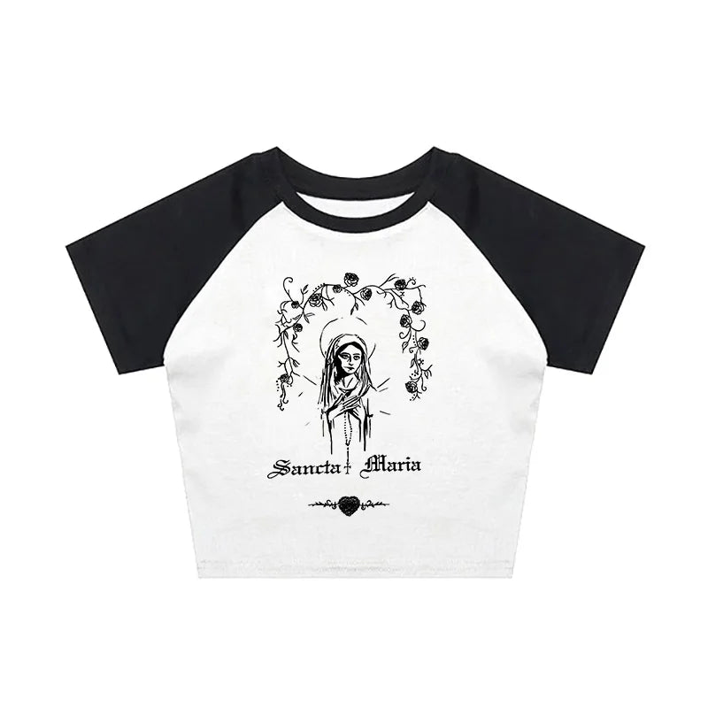 Vintage Y2K Gothic Corset Crop Tank Top
