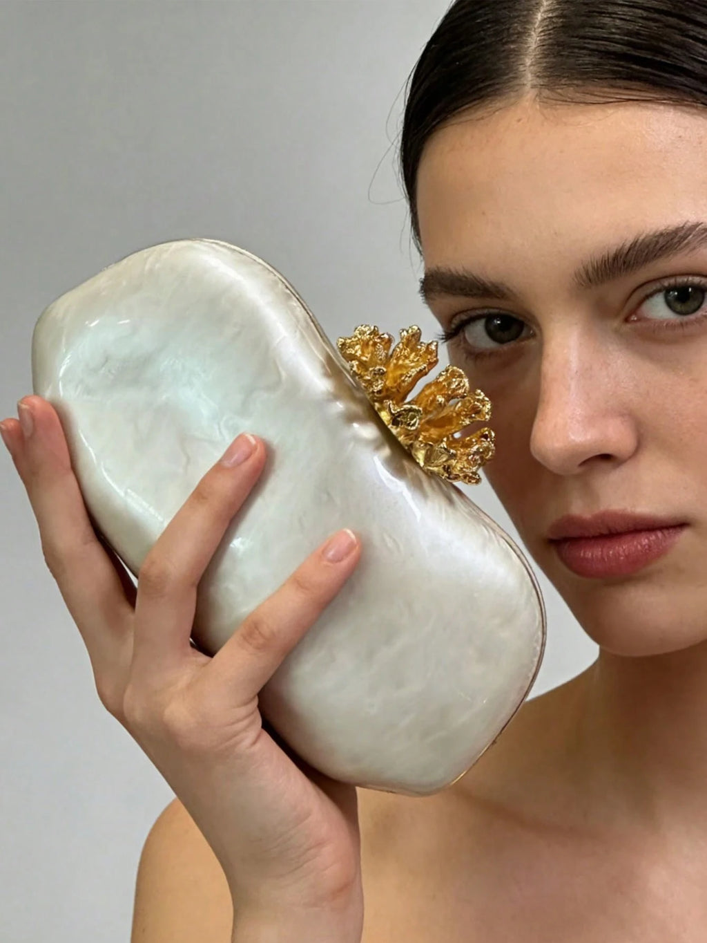 Flower Shell Evening Bag