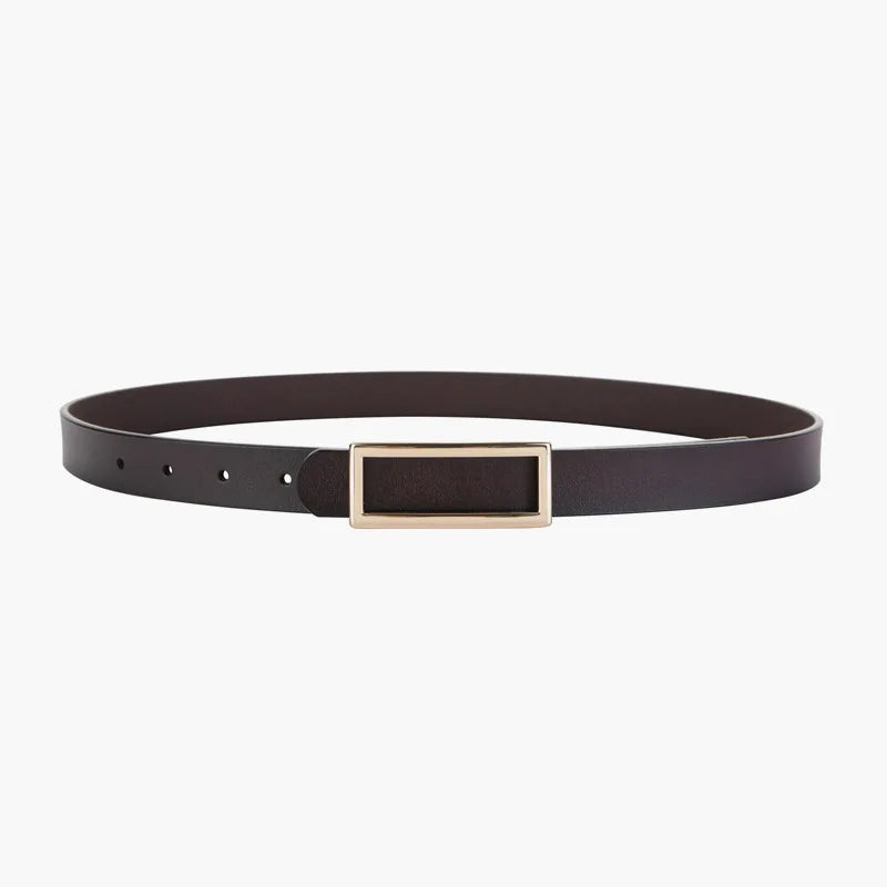 Genuine Leather Belts Metal Buckle