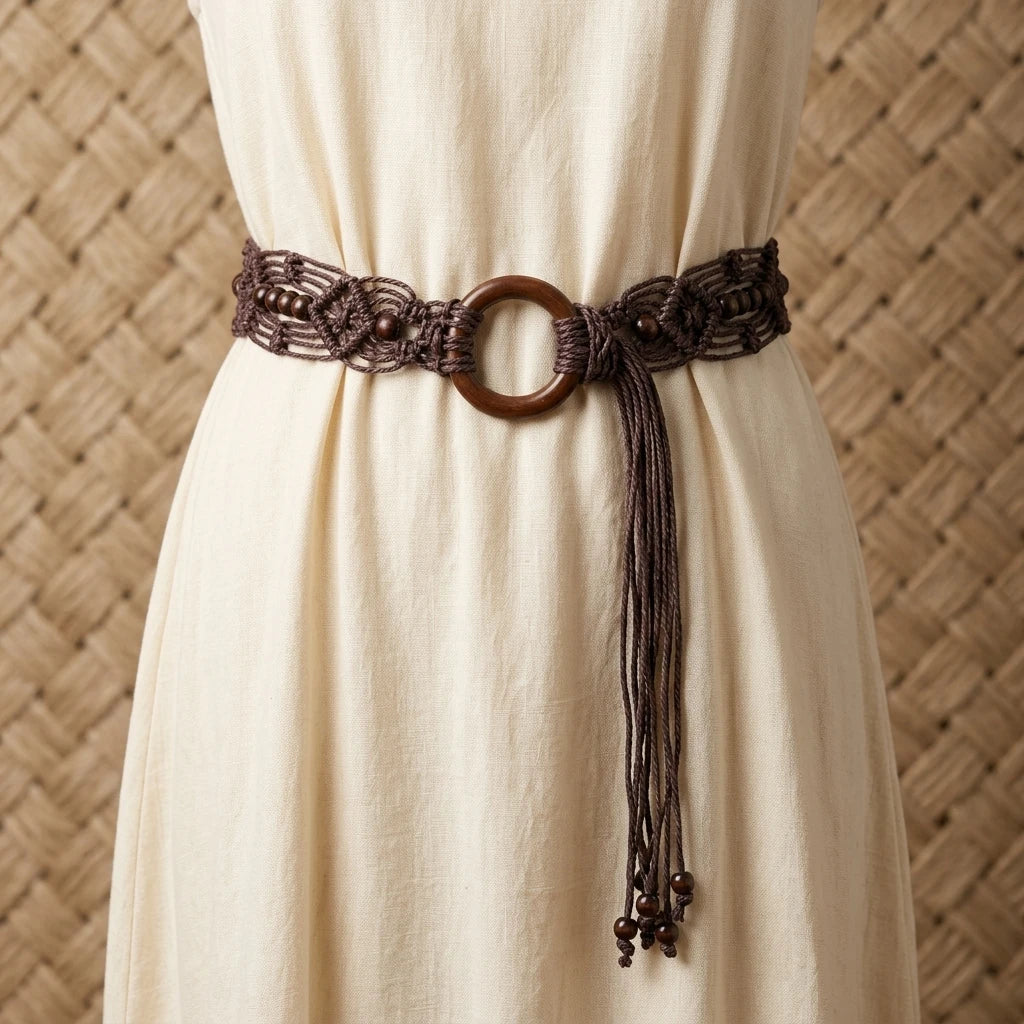 Bohemian Woven Belt Handcrafted