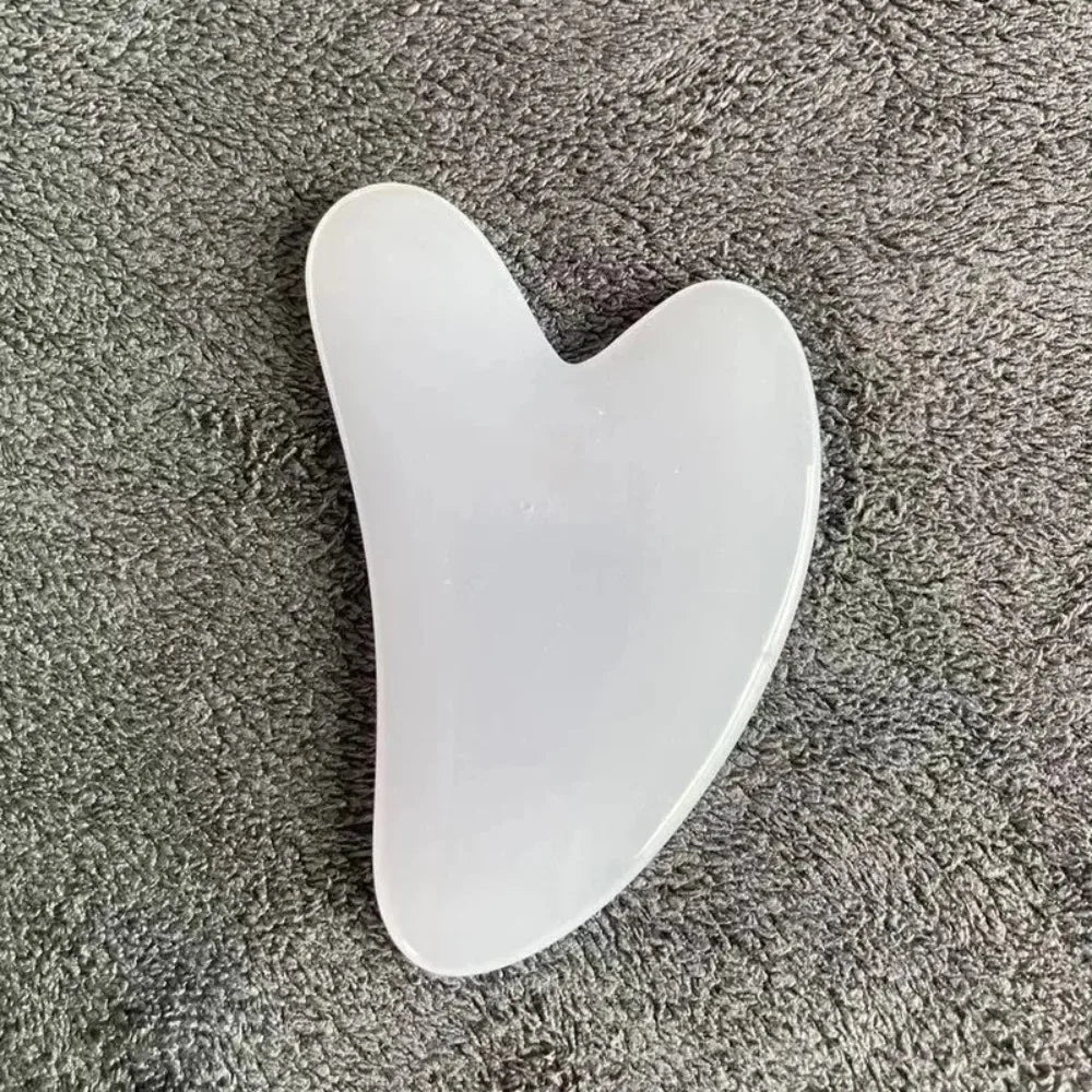 Gua Sha Massage Stone for Face Rose Pink