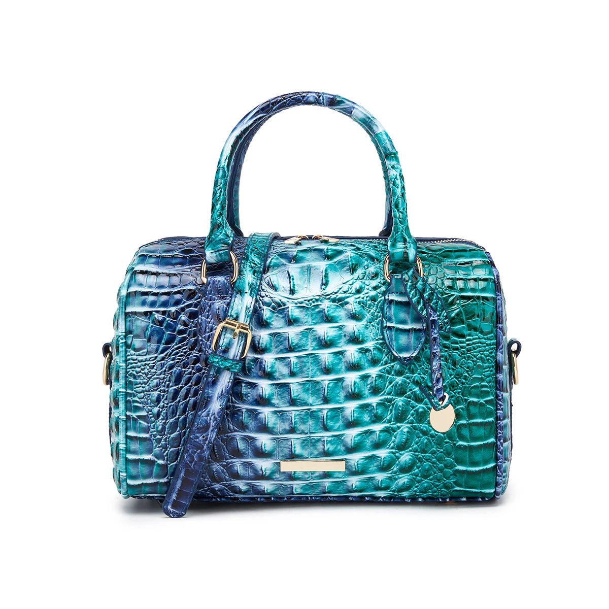 Gradient Embossed Duffle Bag