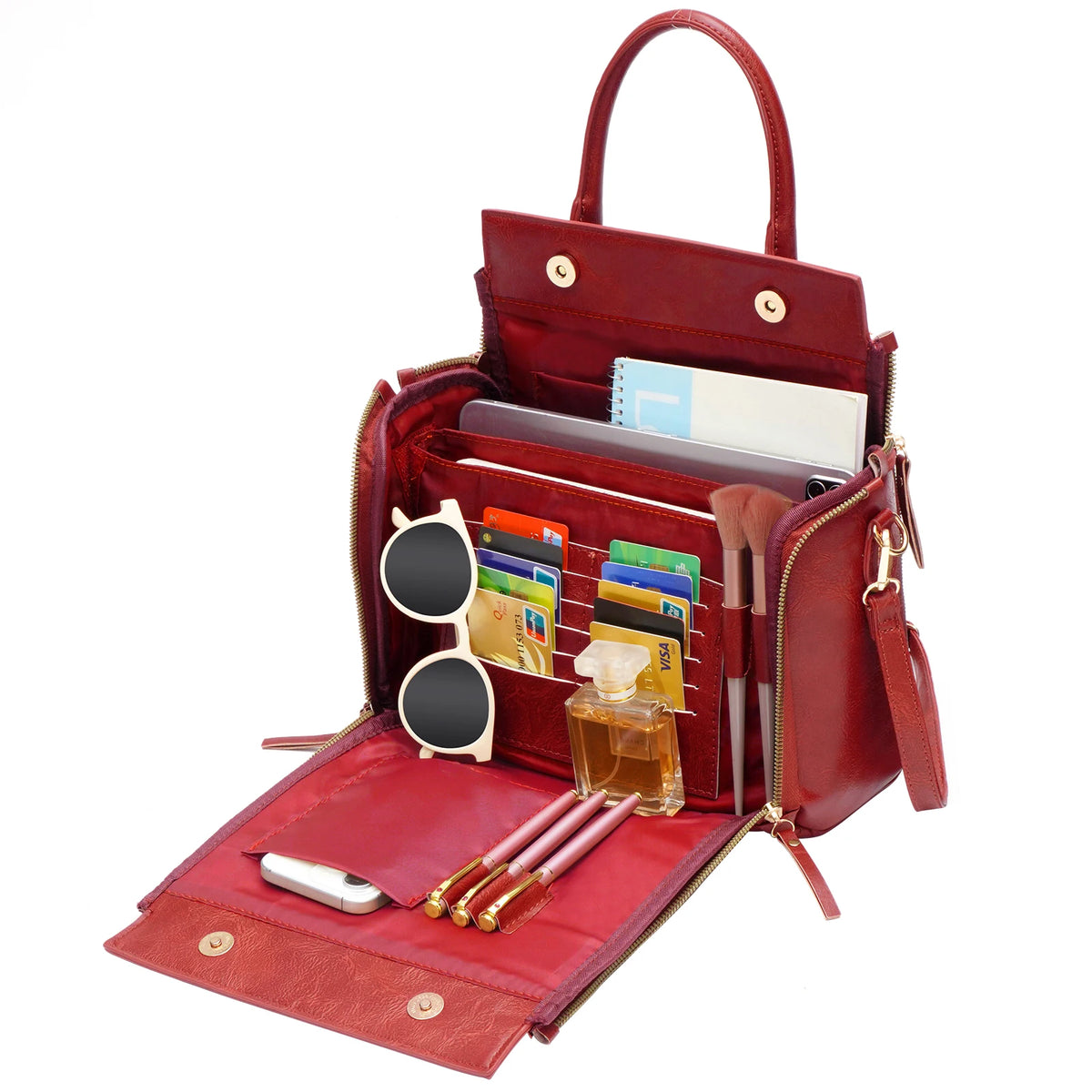 Retro PU Leather Handbag
