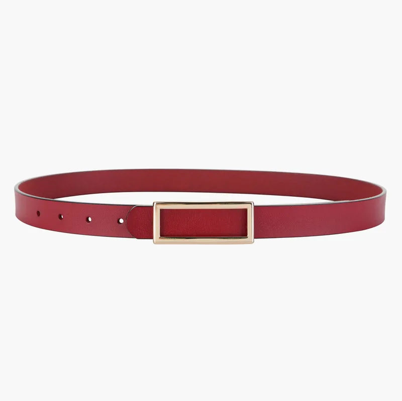 Genuine Leather Belts Metal Buckle