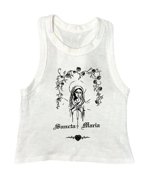 Vintage Y2K Gothic Corset Crop Tank Top