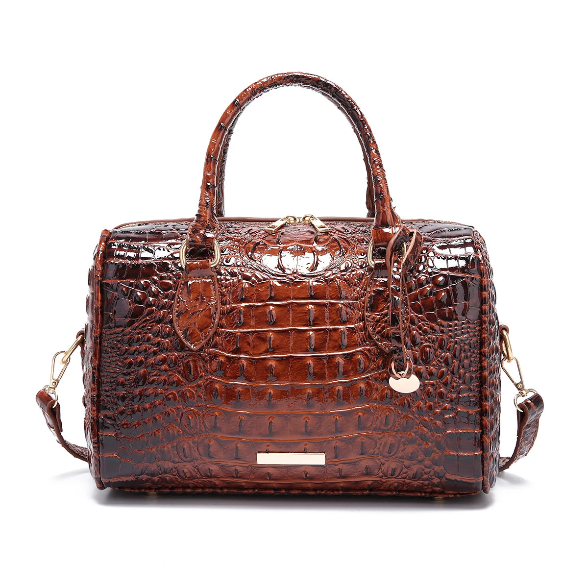 Gradient Embossed Duffle Bag