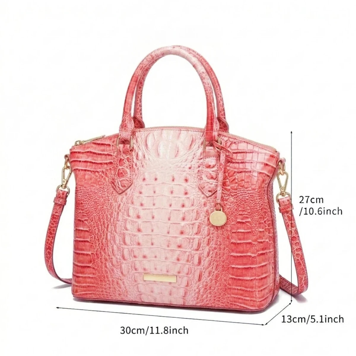 Embossed Dome Tote Bag for Women