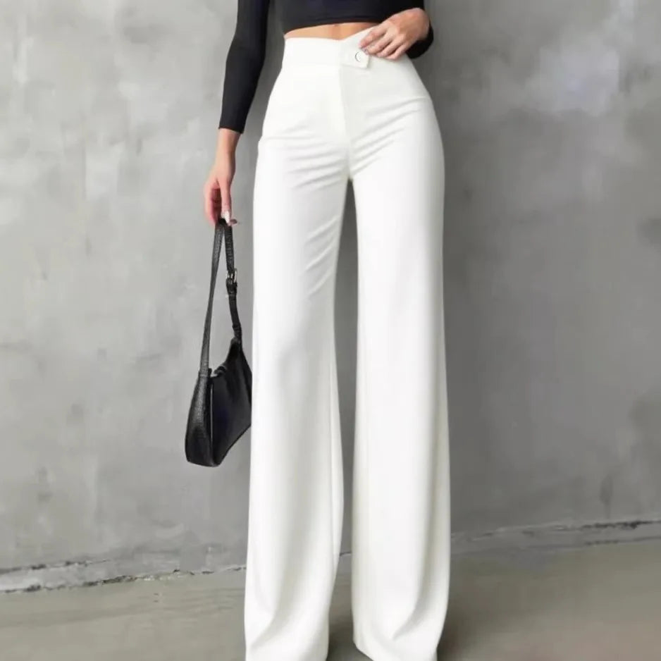 Women Old Money High Waist Wide Leg Pants