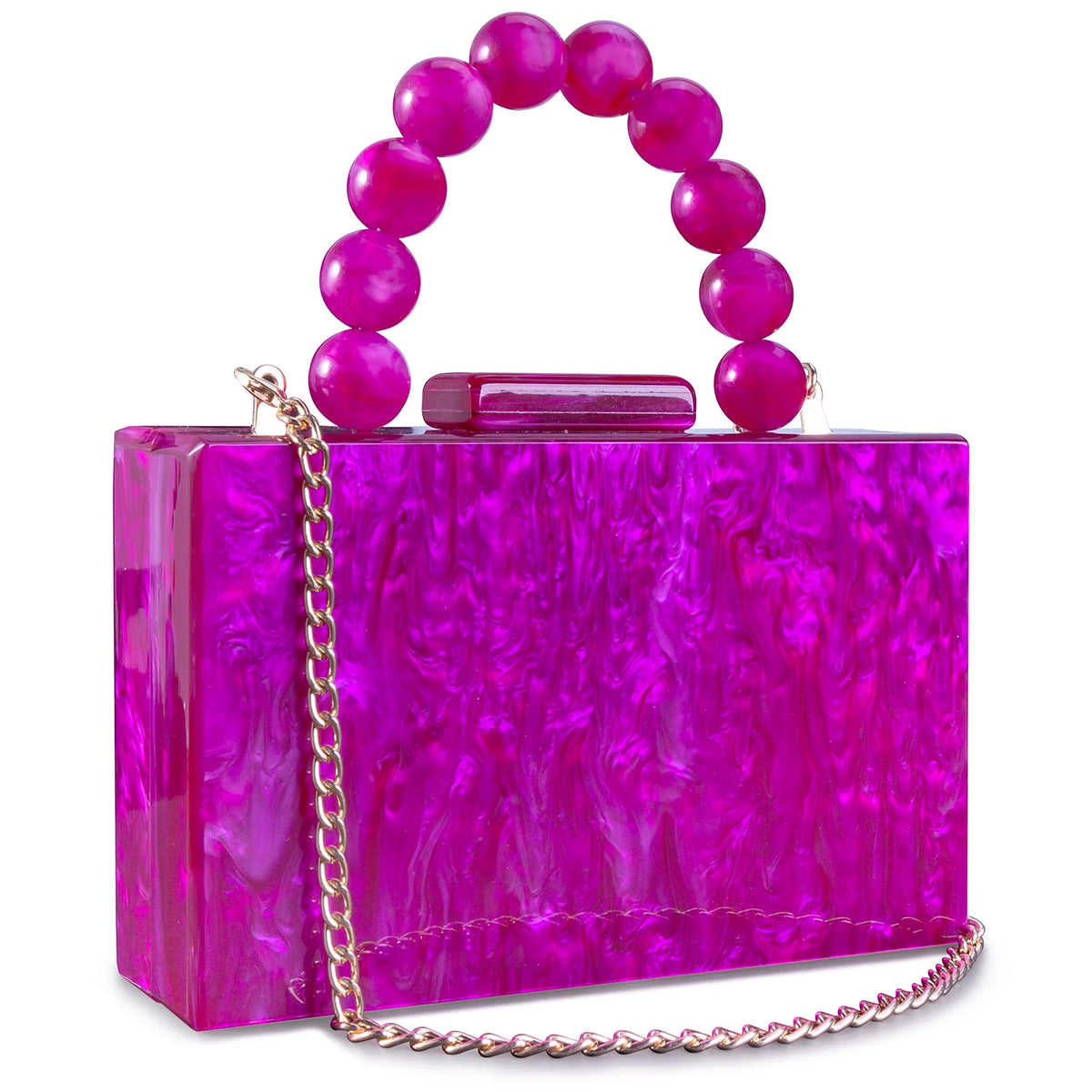 Beading Handbag Marble Acrylic