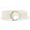 Women's Elastic Wide Round Woven Canvas Waist Belt, 5cm Stretch Fashion Cinch Belt size and width details