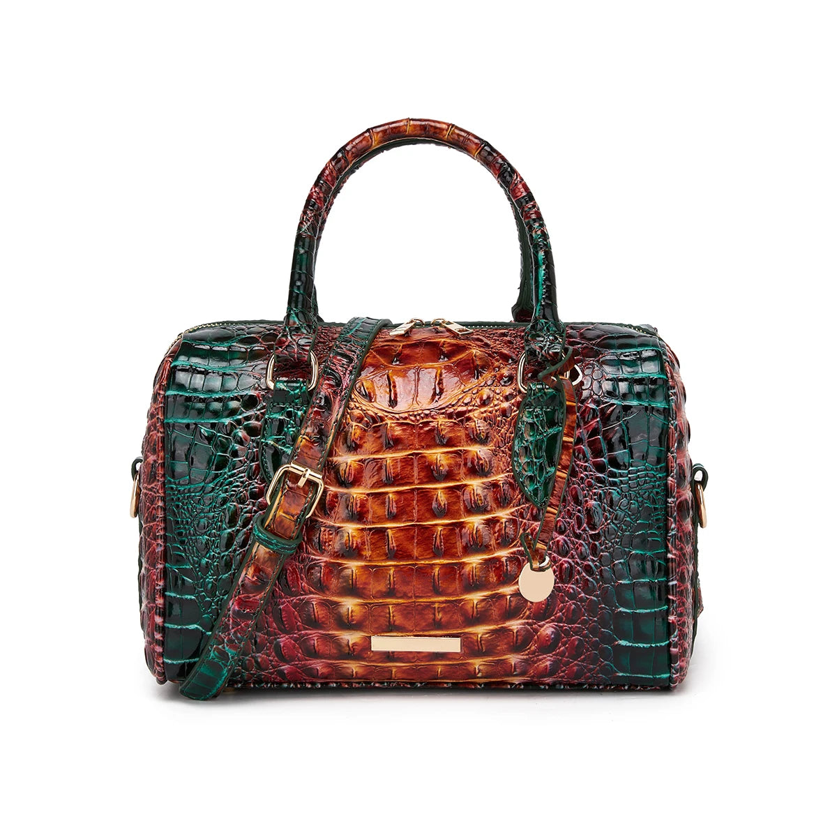 Gradient Embossed Duffle Bag