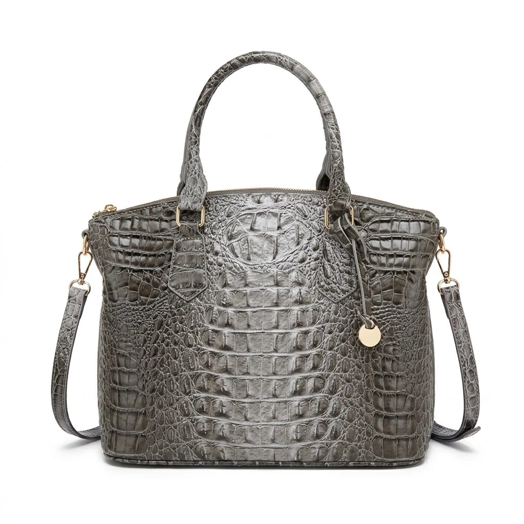 Embossed Dome Tote Bag for Women