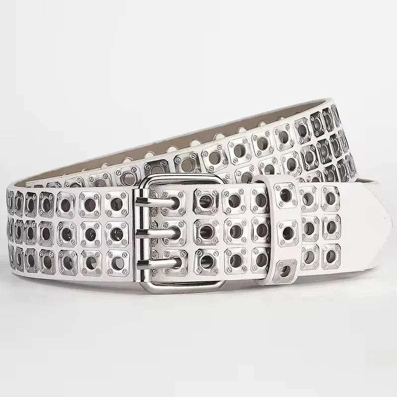 Women Belt  Fashion Three Exhaust Eyes, Punk Street Cool
