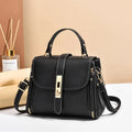 Luxury Genuine Leather Bow Bucket Shoulder Bag, women's leather bucket bag with single shoulder strap