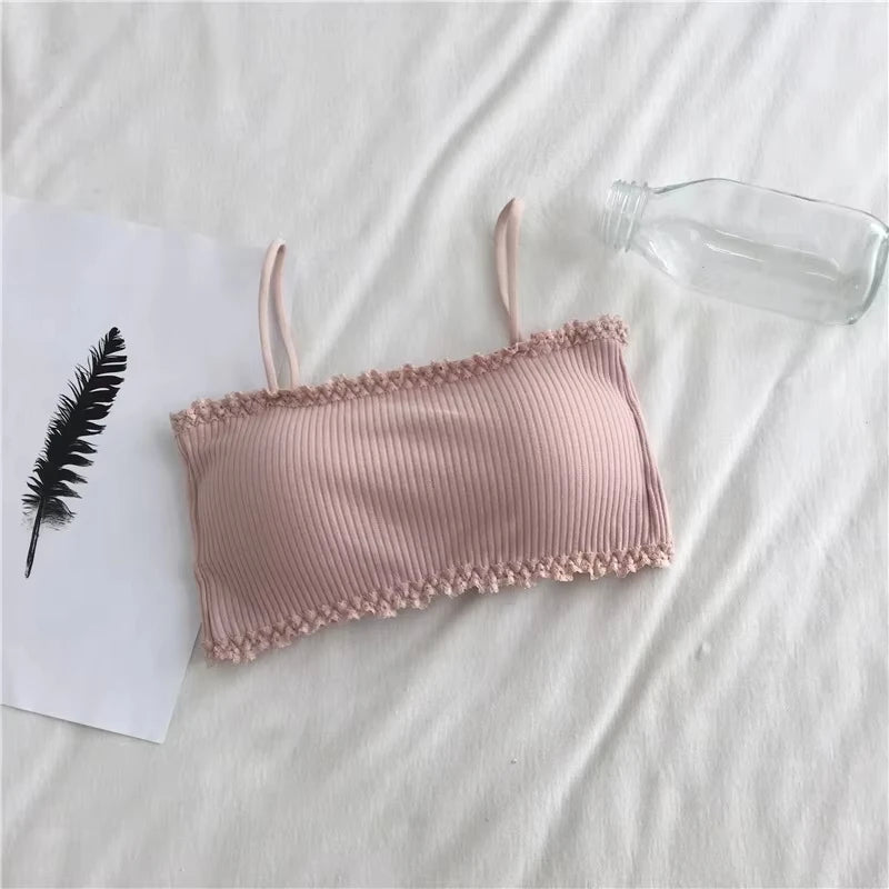 Women’s Seamless Cotton Padded Camisole Bra