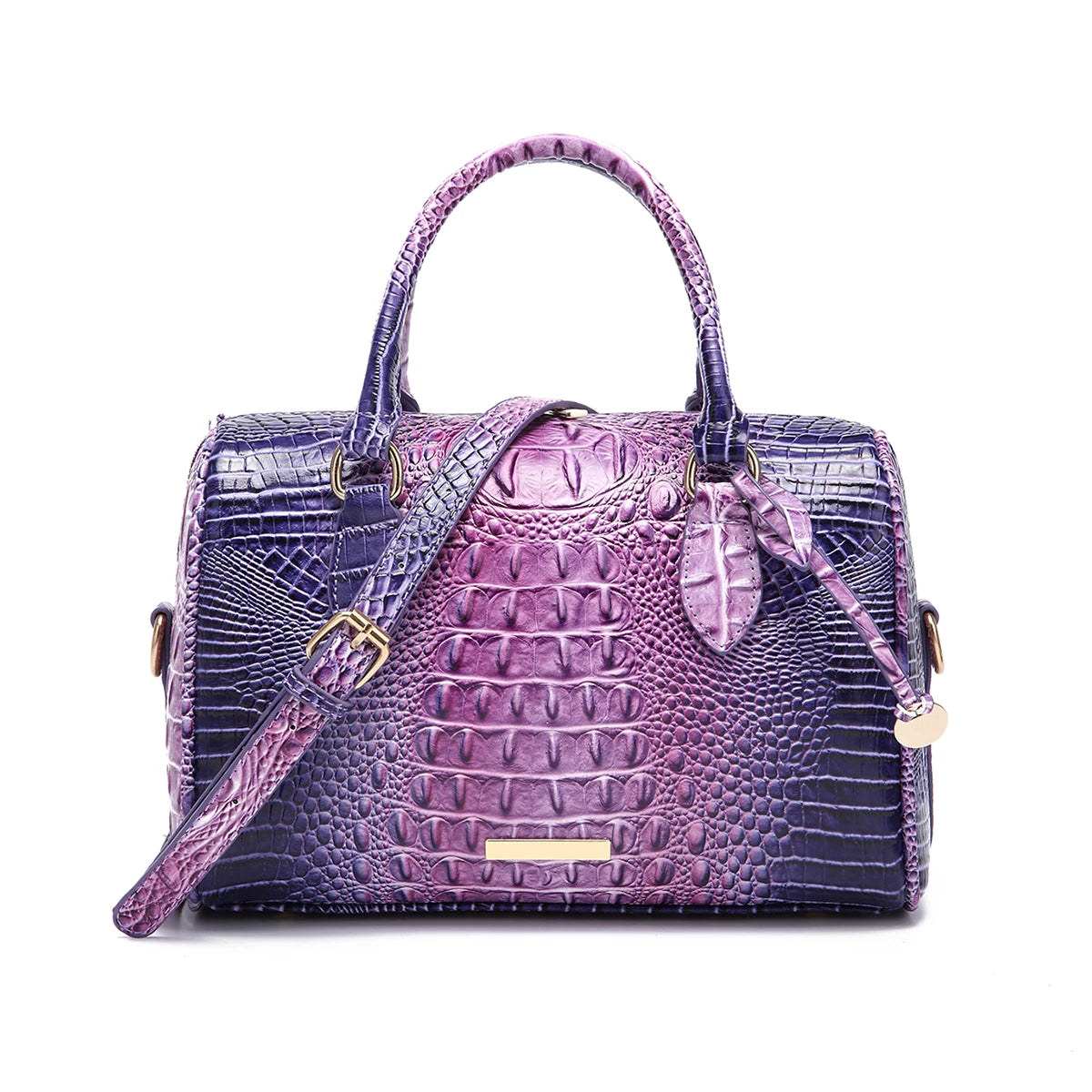 Gradient Embossed Duffle Bag