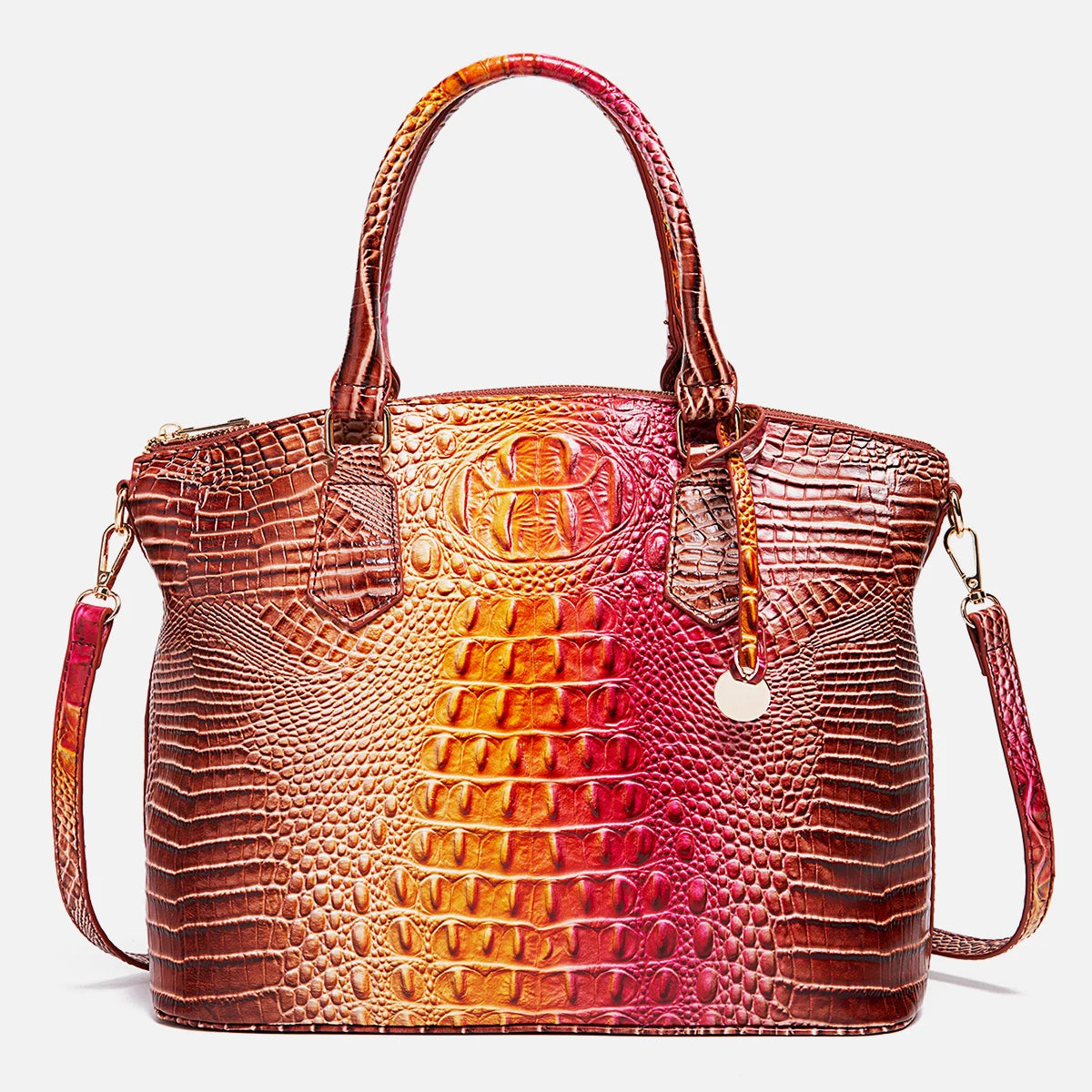Embossed Dome Tote Bag for Women