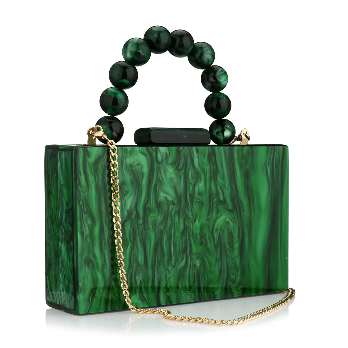 Beading Handbag Marble Acrylic